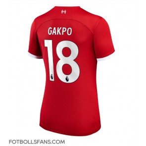 Liverpool Cody Gakpo #18 Replika Hemmatröja Damer 2023-24 Kortärmad